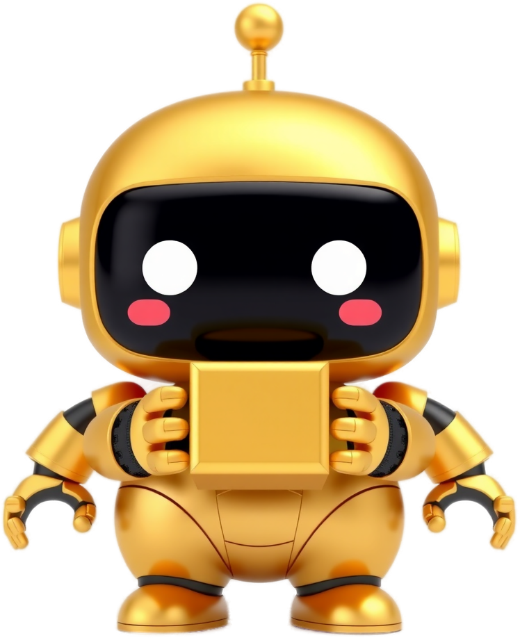 Conceptual 3D illustration of a glass cube with a gold key resting on an open hand — client-owned AI